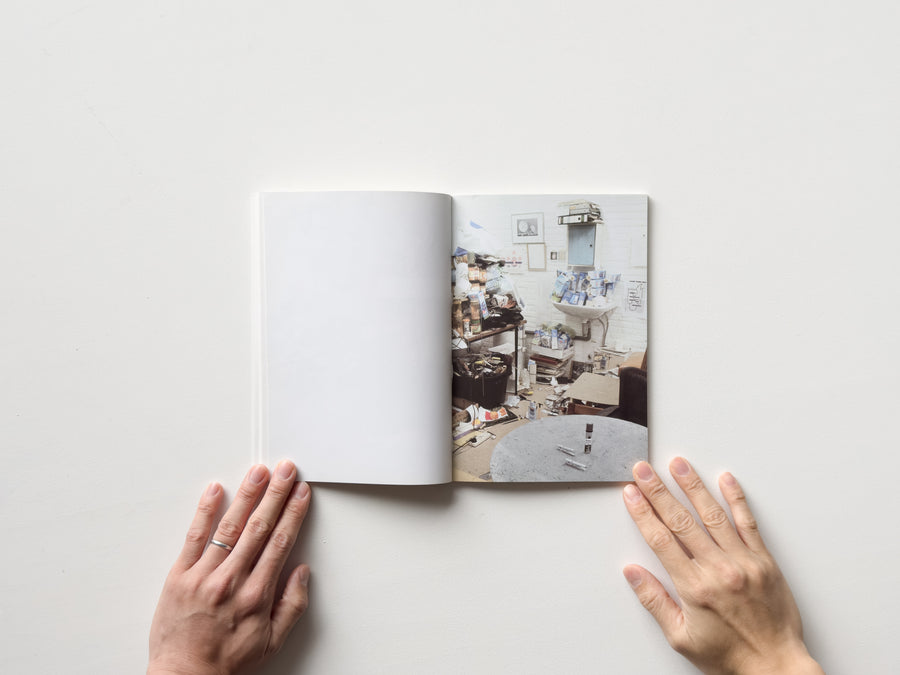 Coloured Room with Black and White Scene by Mark Manders