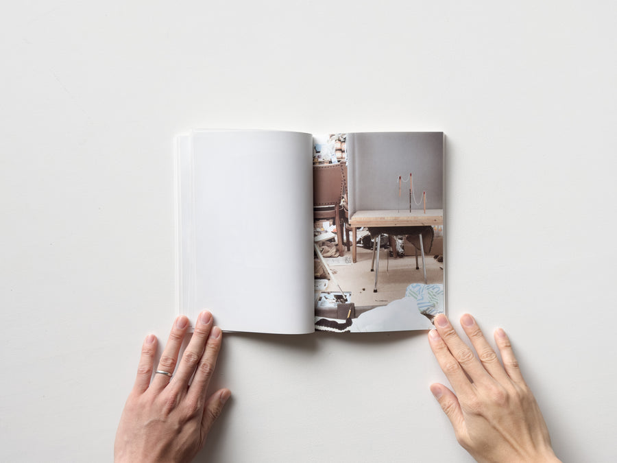 Coloured Room with Black and White Scene by Mark Manders