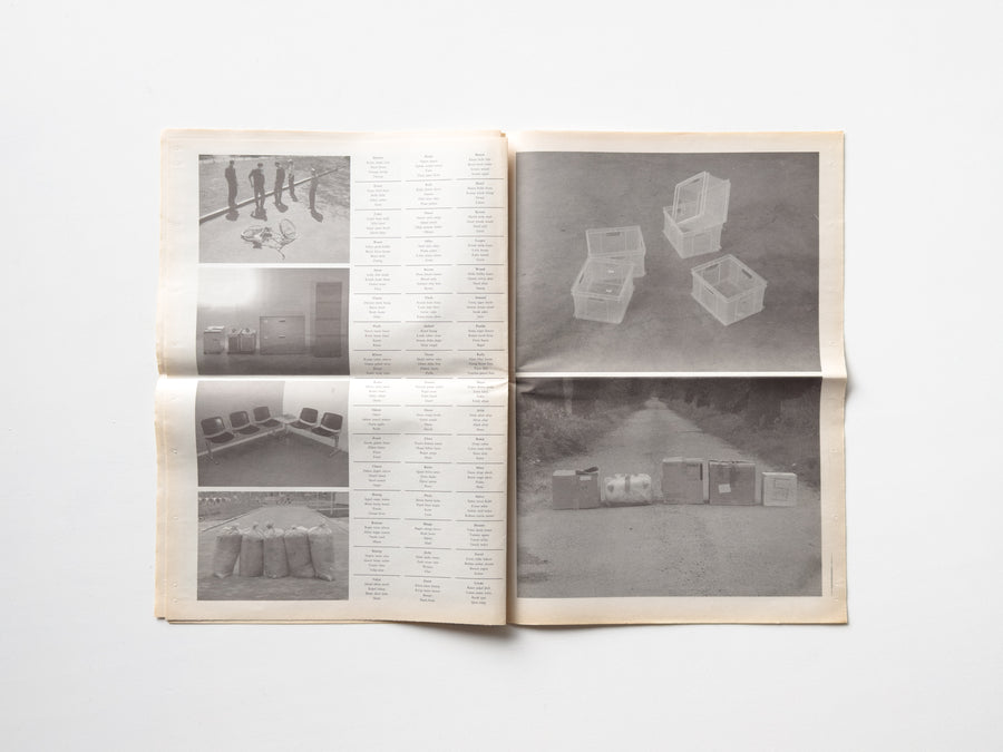 Newspaper with Fives by Mark Manders and Roger Willems