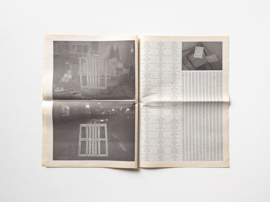 Newspaper with Fives by Mark Manders and Roger Willems