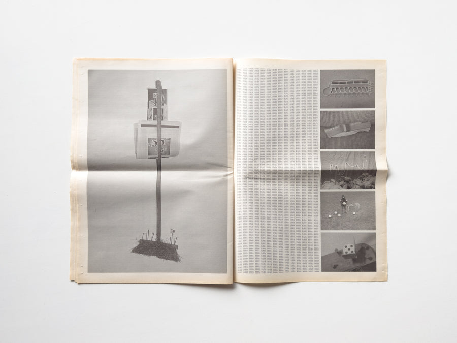 Newspaper with Fives by Mark Manders and Roger Willems