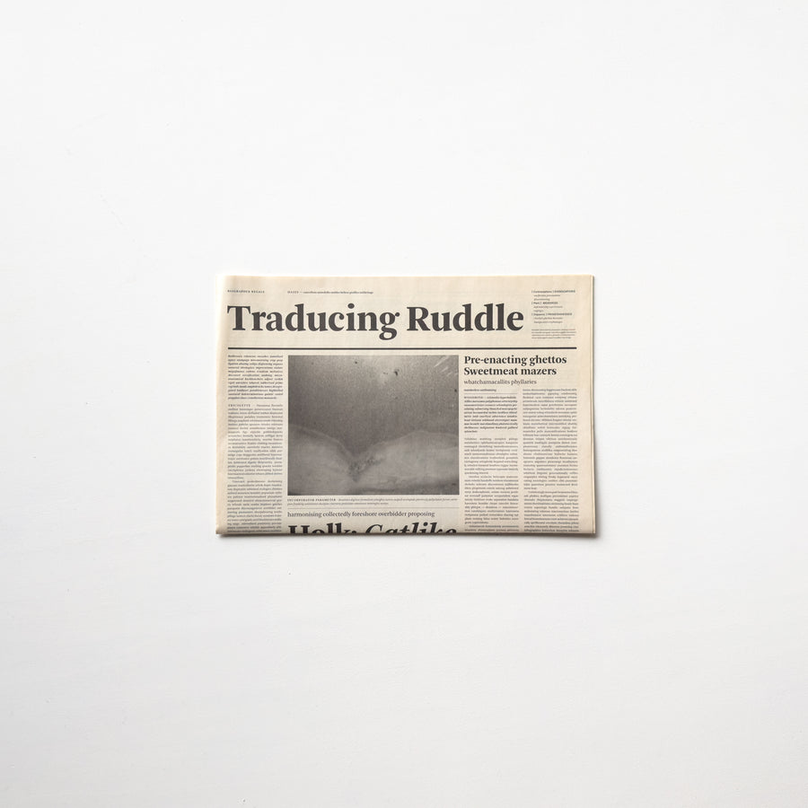 Traducing Ruddle by Mark Manders